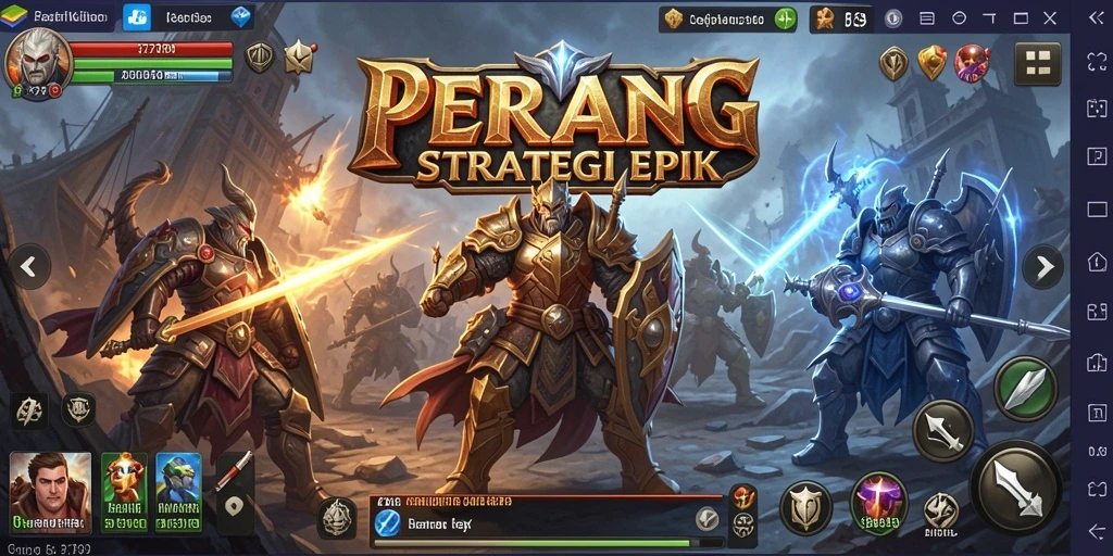 Tampilan gameplay epik dalam game strategi 2739.
