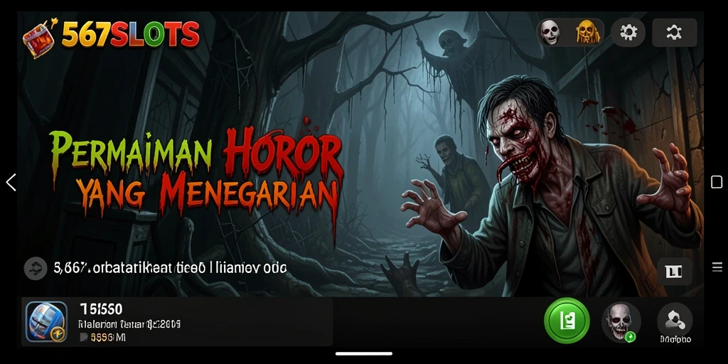 Gameplay menegangkan dalam dunia horor di 567SLOTS.