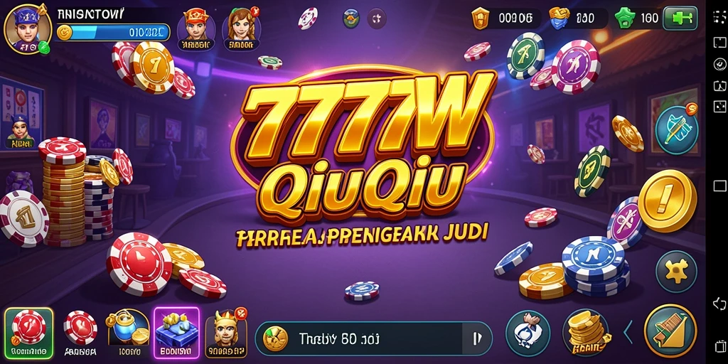 Gameplay seru 7777W dalam permainan QiuQiu.