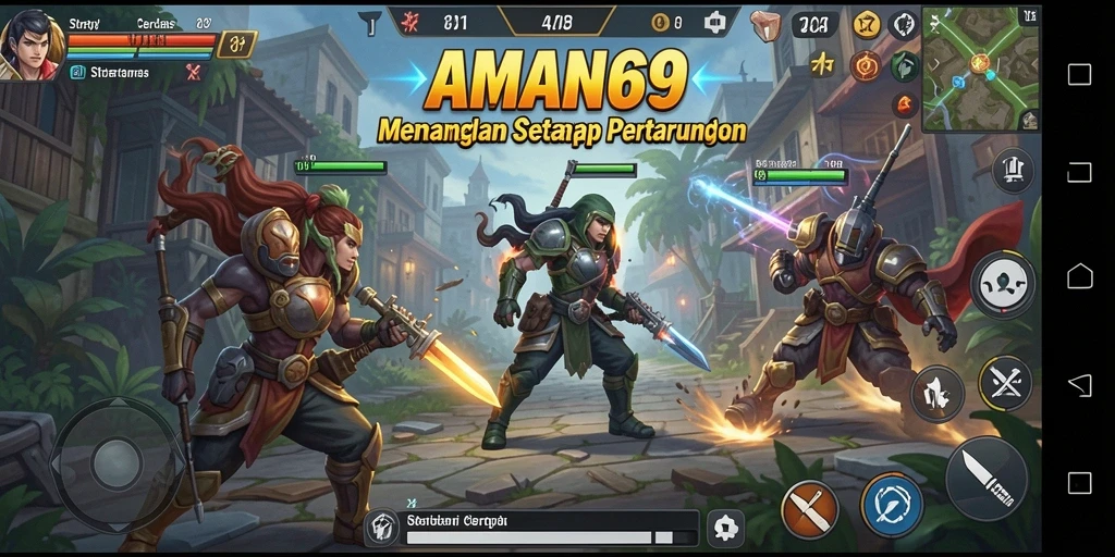 Tampilan gameplay AMAN69 yang seru dan penuh strategi.