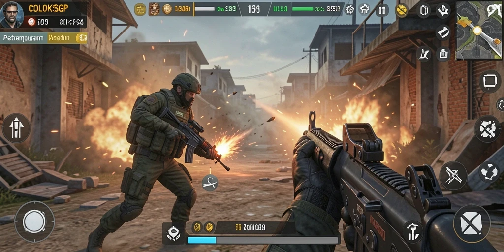 Gameplay seru COLOKSGP dalam permainan FPS.