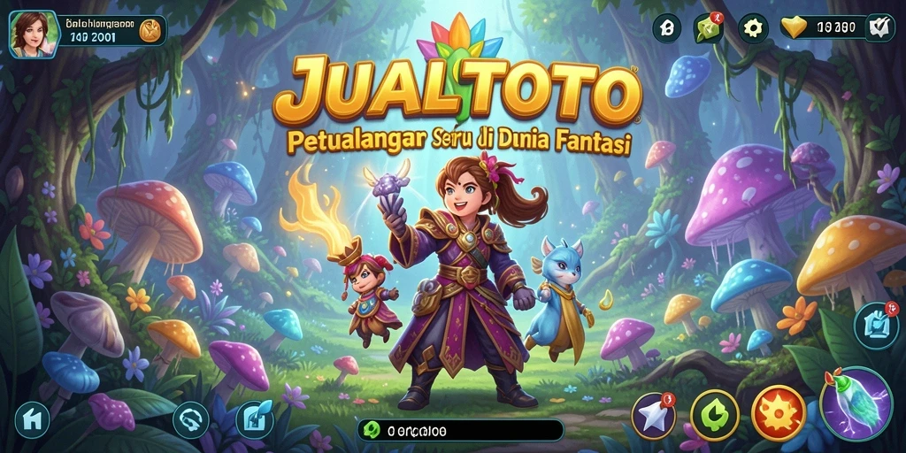Tampilan gameplay seru dari JUALTOTO saat menjelajahi dunia petualangan.