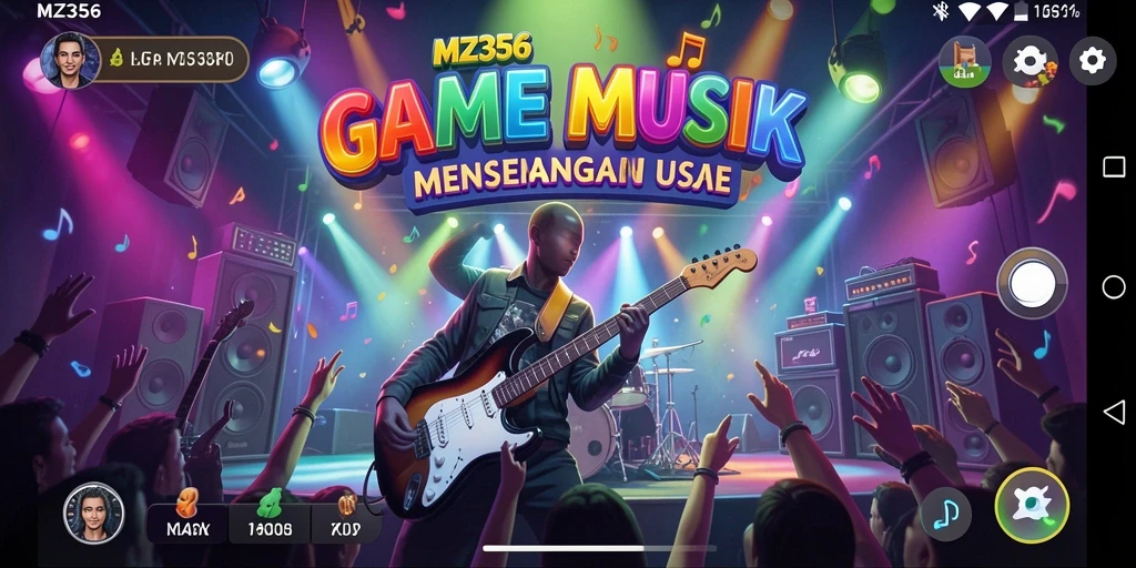 Gambaran gameplay MZ356 yang menarik dengan berbagai pilihan lagu.