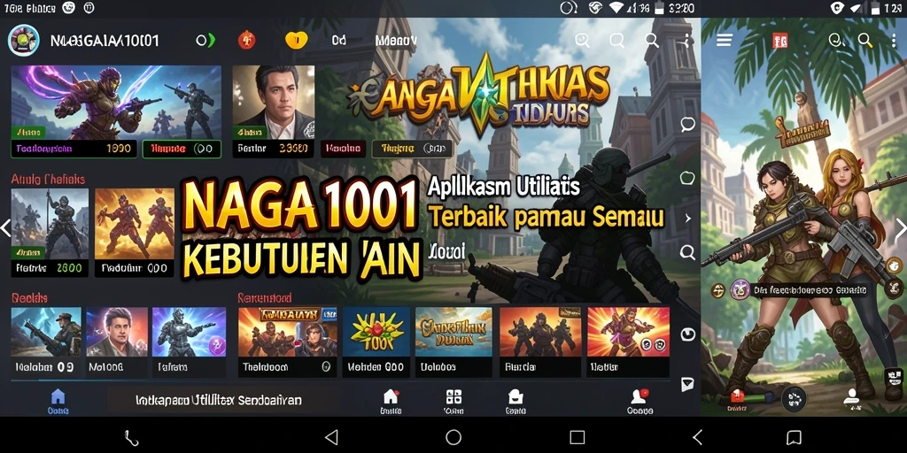 Tampilan antarmuka NAGA1001 yang modern dan intuitif
