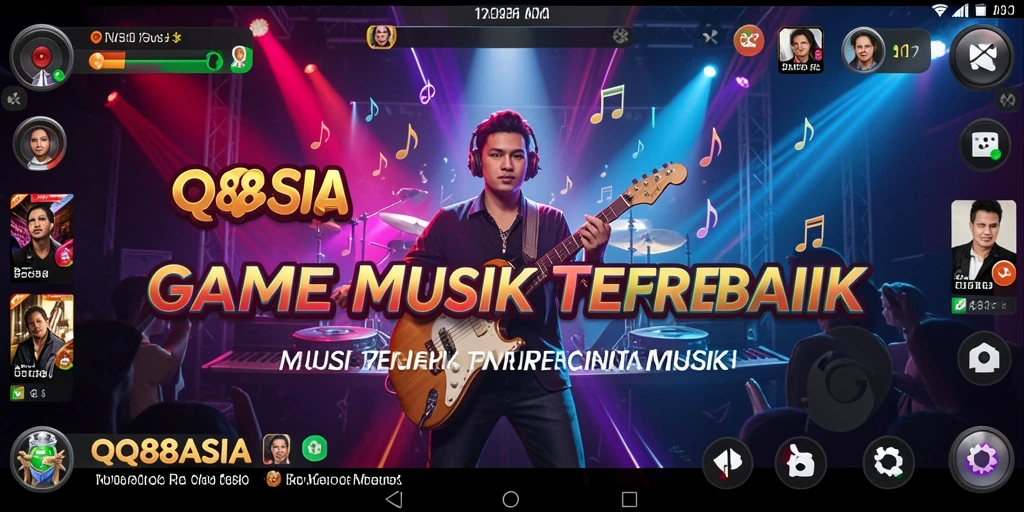 Tampilan gameplay QQ88ASIA dengan berbagai fitur musik yang menarik.