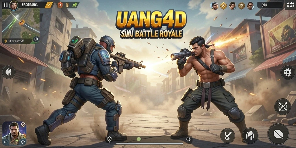 Gameplay intens di UANG4D dengan pertempuran menarik.