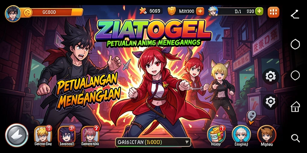 Screenshot menunjukkan karakter Anime dengan latar belakang yang indah